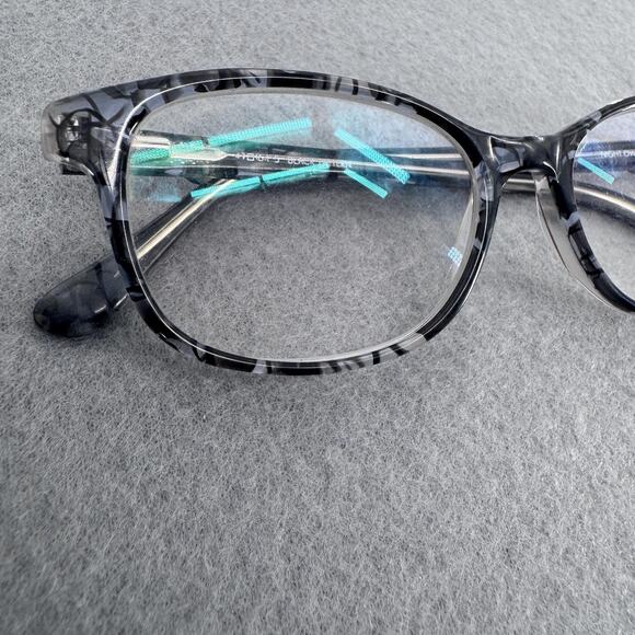 Karen Kane Petites Night Owl Eyeglasses Frames Marble 49-16-145 Zebra Case - Picture 11 of 12